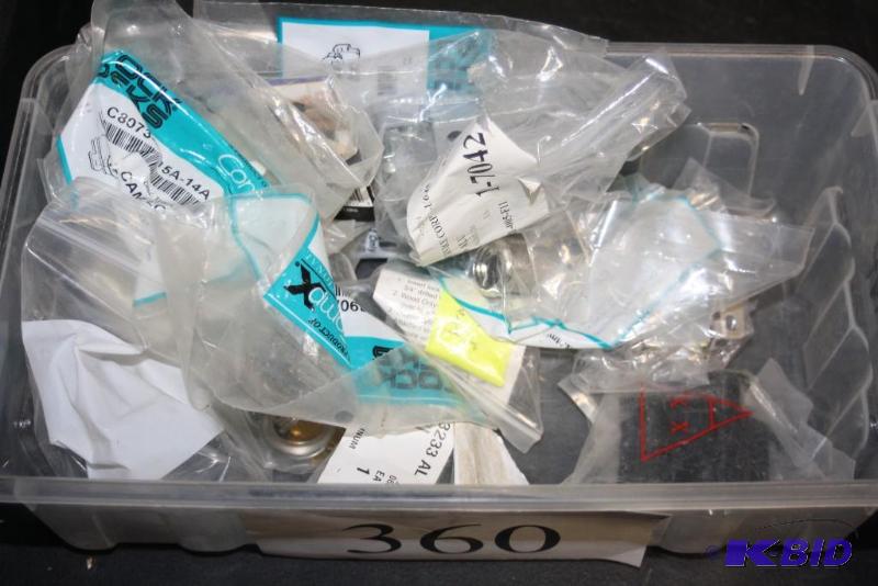 lot 360 image: Box Lot of MIscellaneous Hardware Including Metal Screws And More.