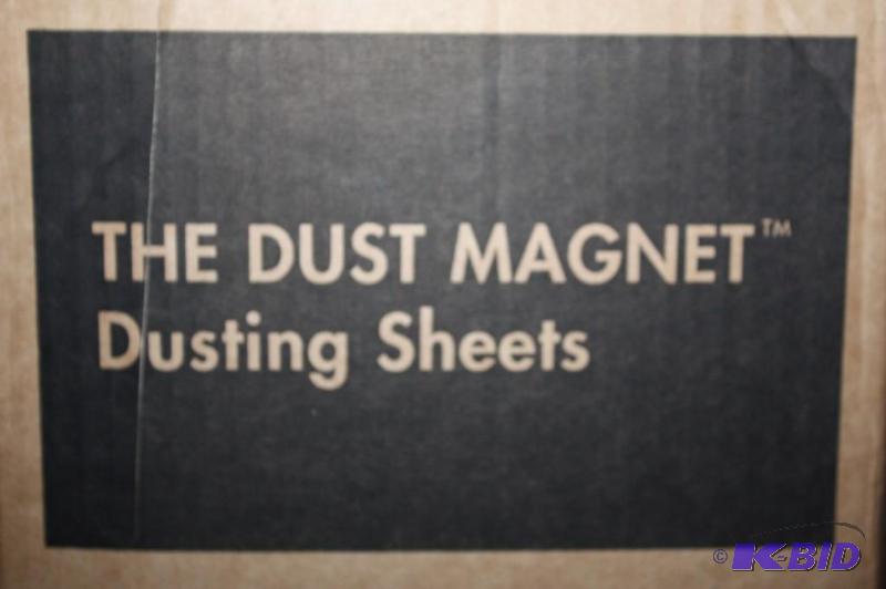 lot 397 image: Box Lot of The Dust Magnet Dusting Sheet Contains app. 200 ct 23 Disposable Dusting Sheets.