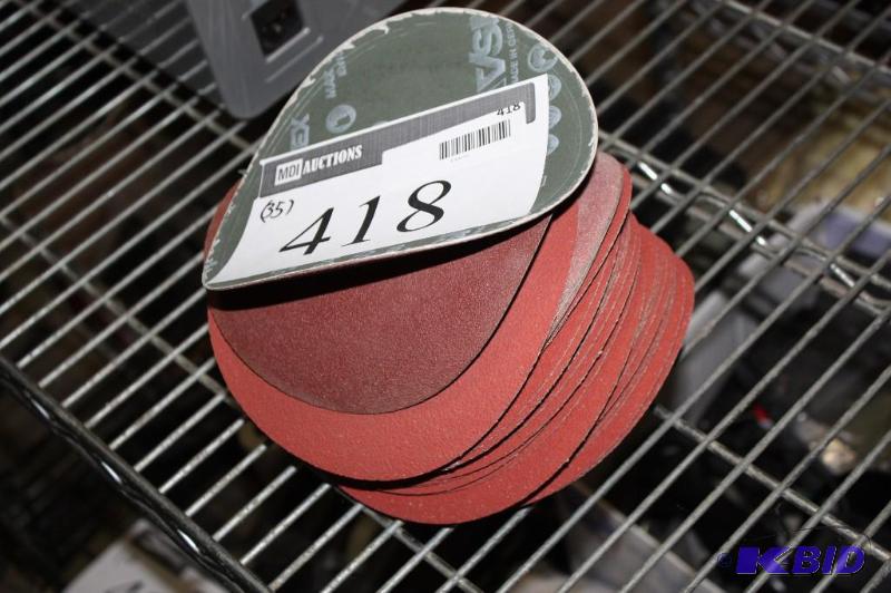 lot 418 image: Lot of (35) Avitex VSM Sanding Pads For Electric BufferSander SF840, 50, 450 Made In Germany.