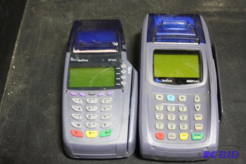 lot 428 image: Box Lot Including Verifone Nurit 8400 Credit Card Machine Verifone Nurit V510 Credit Card Machine.