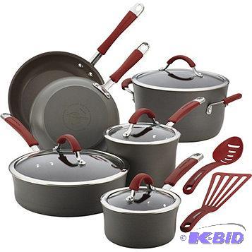 lot 18 image: New&nbspRachael Ray Cucina 12-Pc. Hard Anodi...