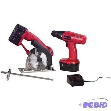 lot 33 image: New Master Craft® 18V Drill & Circula...