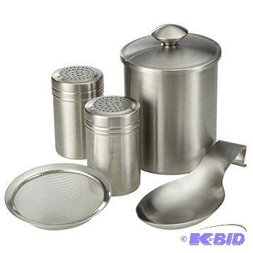 lot 8 image: New 4-Pc. Stainless Steel Stovetop Accessory ...