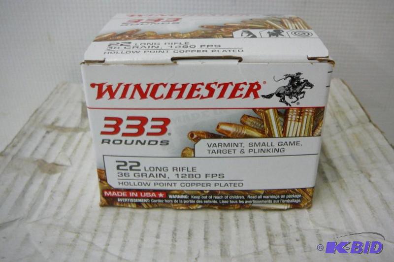lot 39 image: Winchester 333 Rounds 22Long Rifle 36 grain 1...