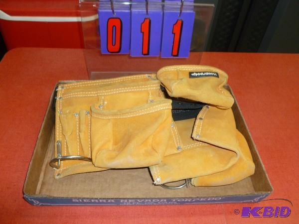 Husky leather framers tool belt. Lightly used...