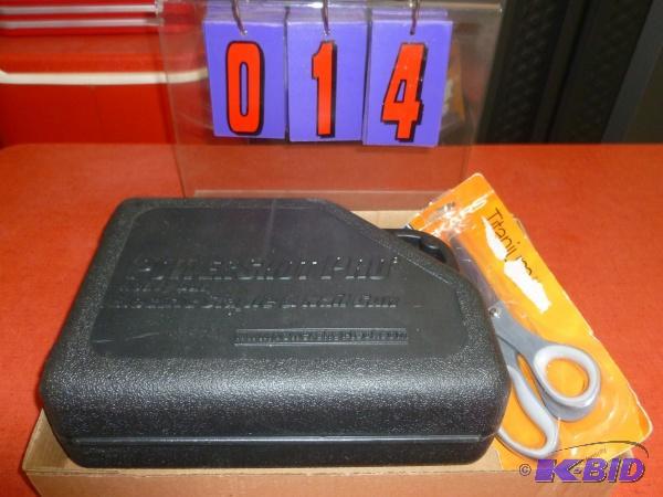 Flat f electric stapler and scissors. As show...