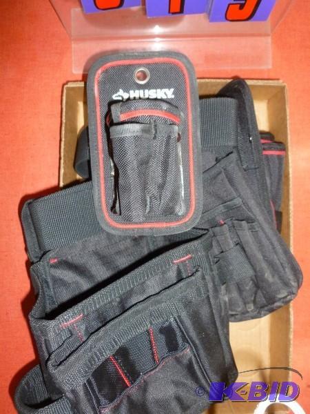 Husky nylon tool belt with 5 pouches. As show...