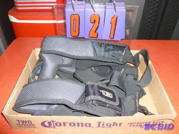 Flat of 2 pair of suspenders. Dead on tools b...