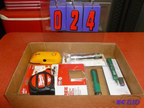 Flat of tools. As shown. New and used. Terms....