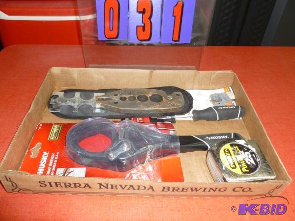 Flat of tools. as shown. New and used. Terms....