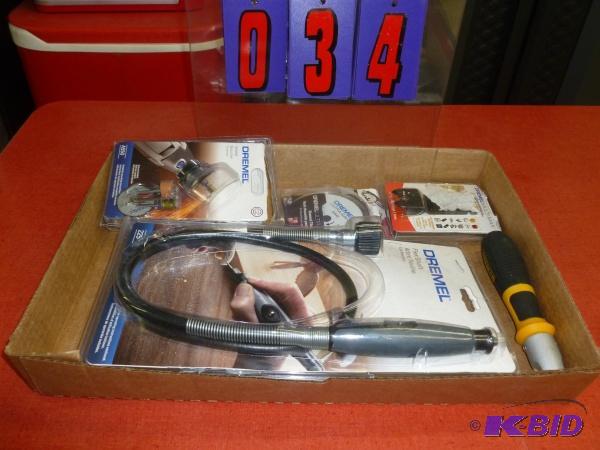 Flat of dremmel products. As shown. Terms. Ca...