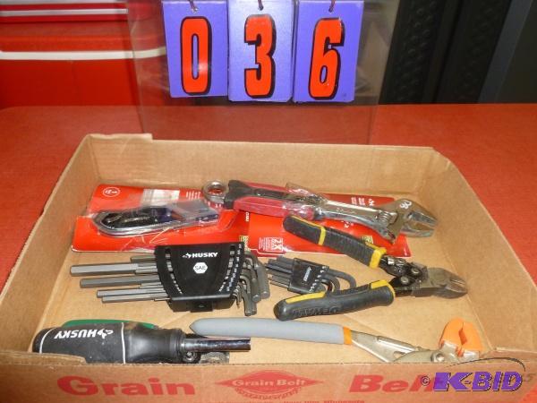 Flat of tools. As shown. New and used. Terms....