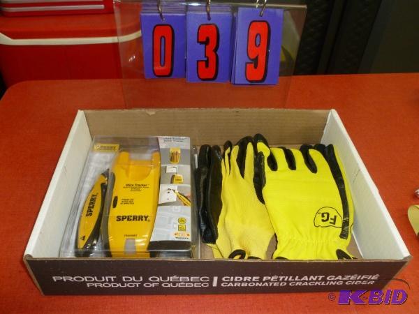 Flat with sperry wire tracer kit and gloves. ...