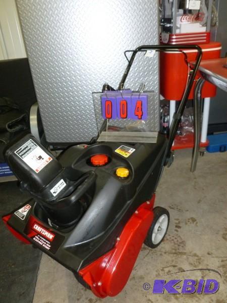 Craftsman 179 cc 4 cycle single stage snow th...