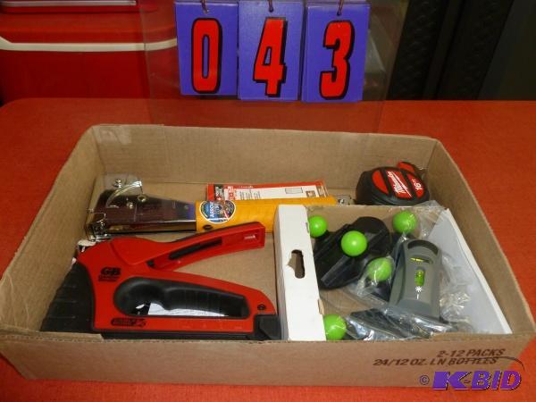 Flat of tools. As shown. New and used. Terms....