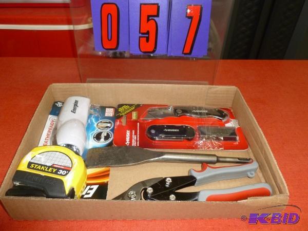 Flat of tools. As shown. New and used. Terms....