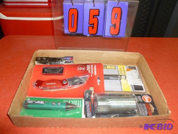 Flat of tools. As shown. New and used. Terms....