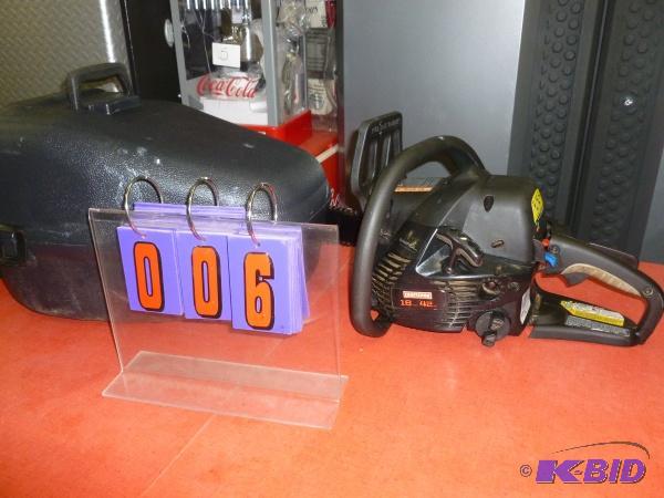 Craftsman 18&quot gas powered chain saw. Has...