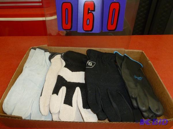 Flat of gloves. As shown. Size large. Terms. ...