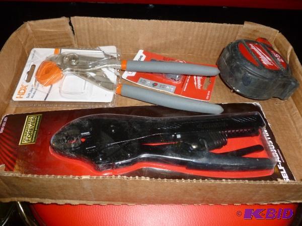 Flat of tools. As shown. New and used. Terms....