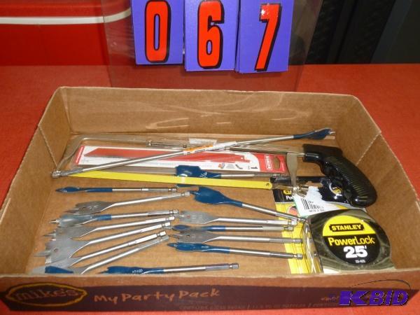 Flat of tools. As shown. New and used. Terms....