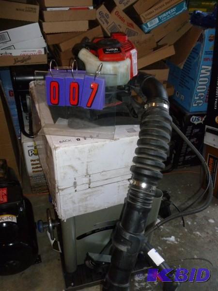 Troy built gas powered back pack leaf blower....