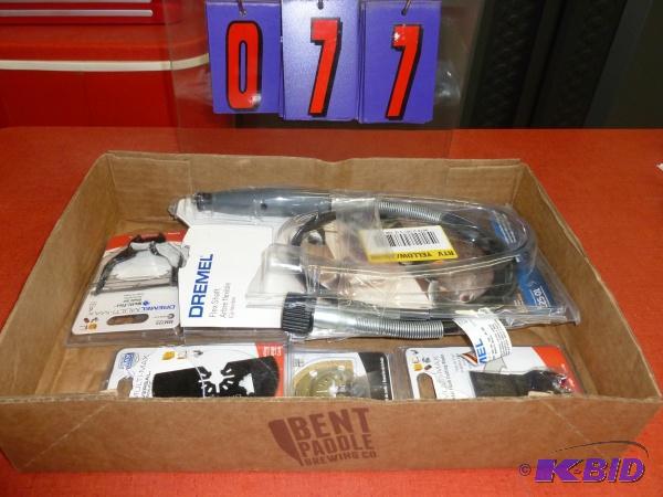 Flt of dremmel blades. As shown. New and used...