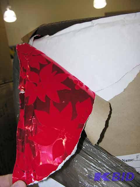 Flocked Gift Wrap