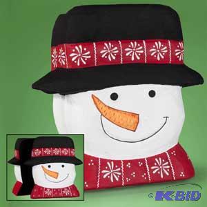 Paper Mache Snowman Box
