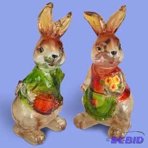 Easter Egg Crates & Resin Bunny