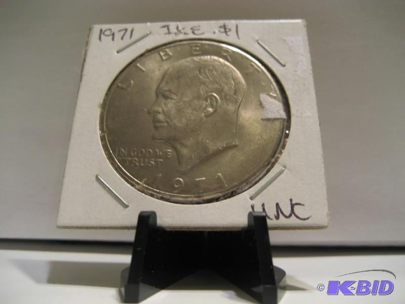 lot 57 image: 1971 IKE ONE DOLLAR COIN, UNCIRCULATED