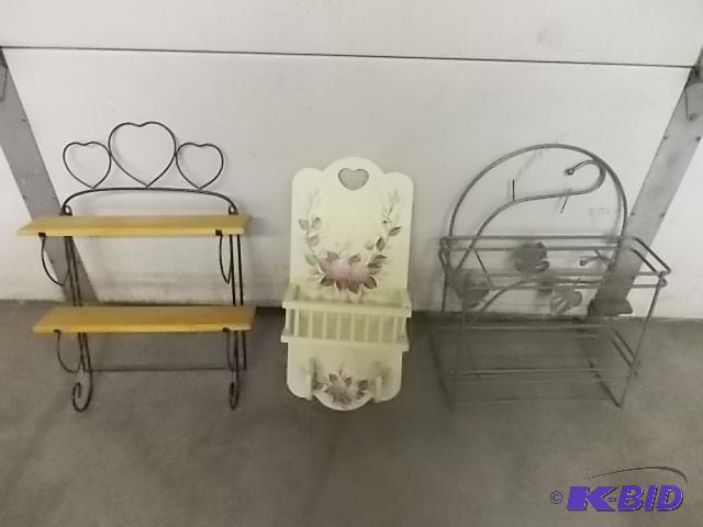 lot 26 image: 3-Wall Shelves...