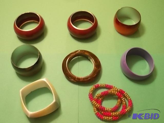 8 Large Bangle Bracelets...
