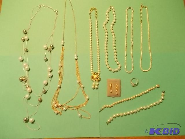 Pearl Jewelry&nbsp6-Necklaces, 2-Bracelets,...