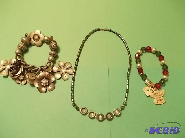 2-Stretch Bracelet &amp 1- Necklace...