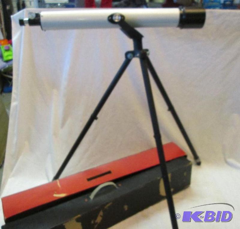Telescope on folding tripod with carry case...