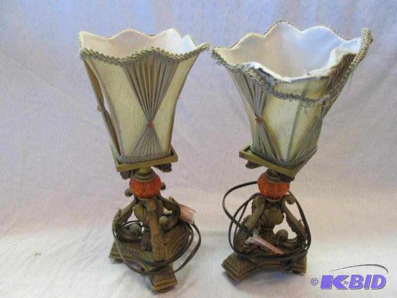 Pair of decorative table lamps...