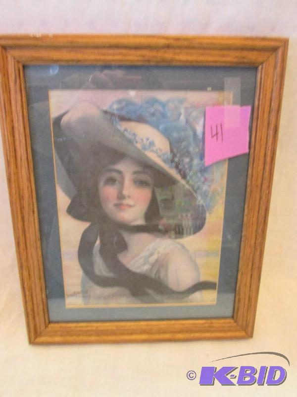 The Prudential Insurance Girl framed picture ...