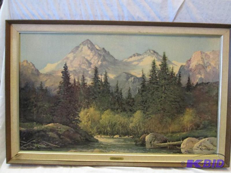 In the Tetons framed print 44 x 28...