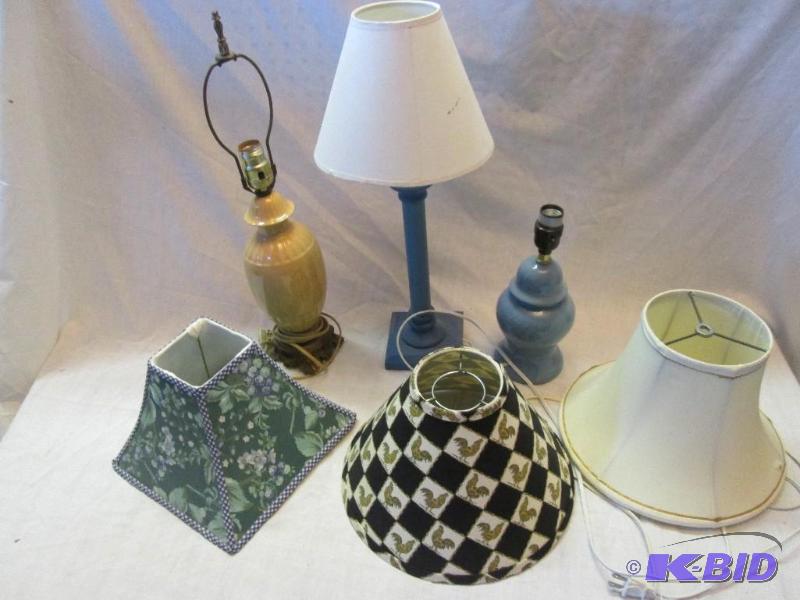 Assorted lamps and shades...