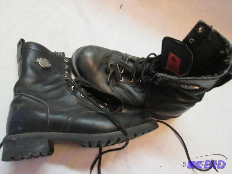 Harley Davidson Leather boots, size 10, previ...