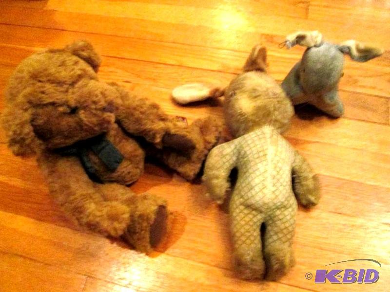 Vintage rabbits and a Russ bear...