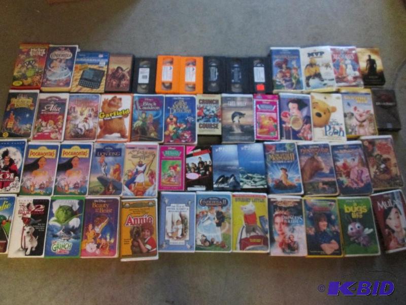 Lot of assorted VHS tapes-includes some reall...