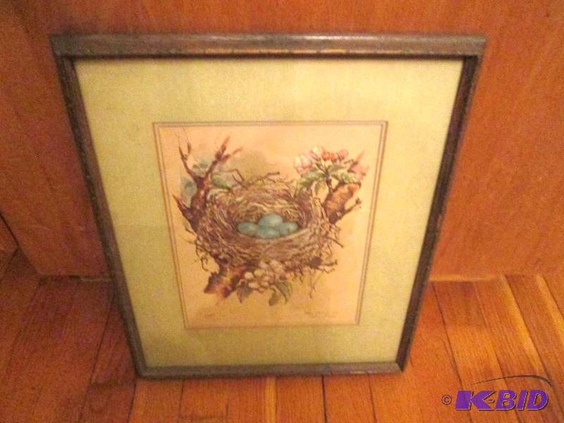 Robin numbered print 83950 bt Mary Mugg 1974...