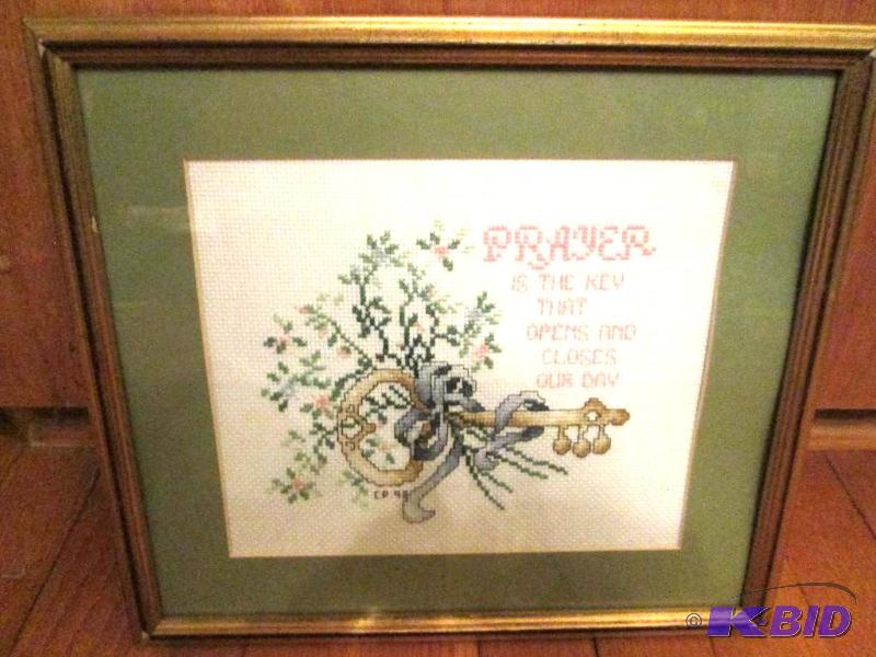 Needlepoint Prayer is the key that closes our...