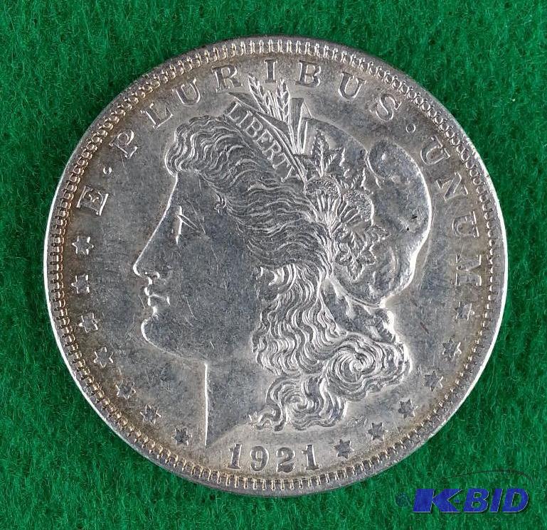 1921 P Morgan Silver Dollar - Sharp details &...