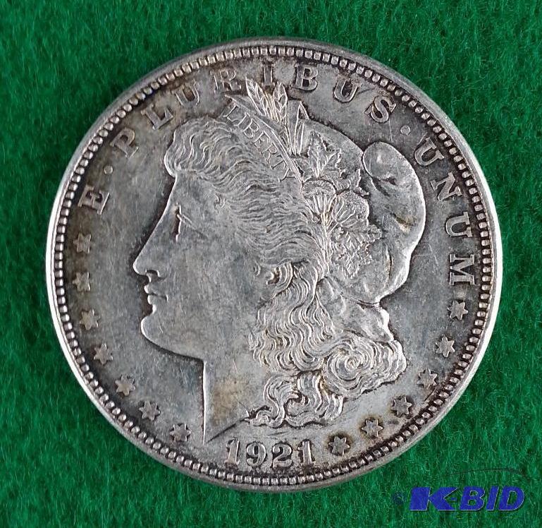 1921 D Morgan Silver Dollar - Minted in Denve...