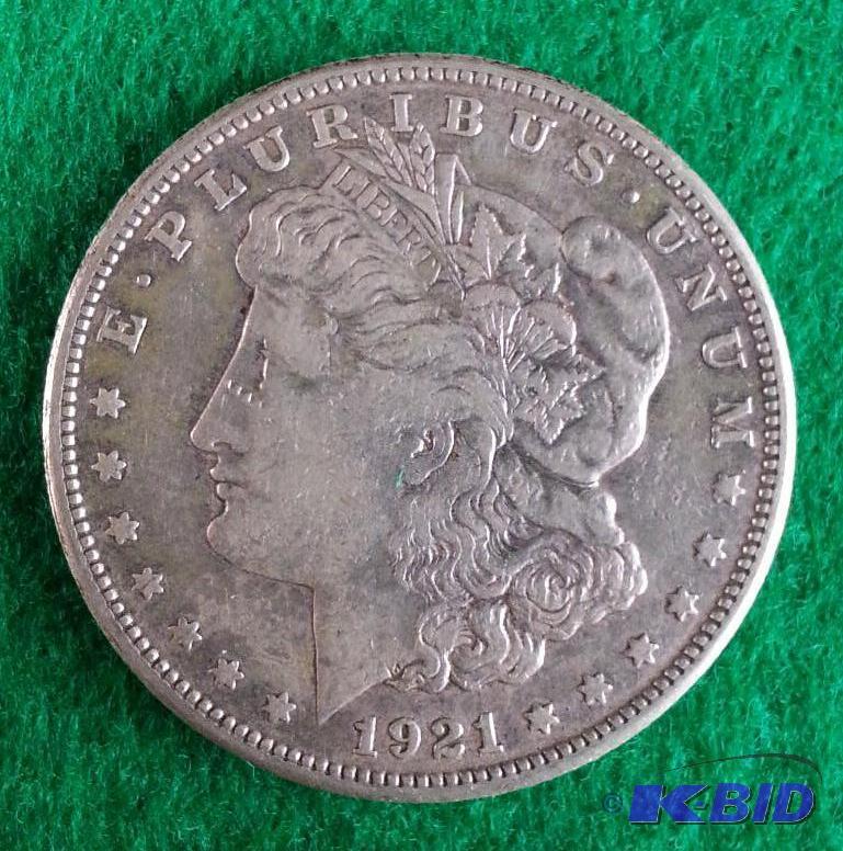 1921 S Morgan Silver Dollar - Minted in San F...