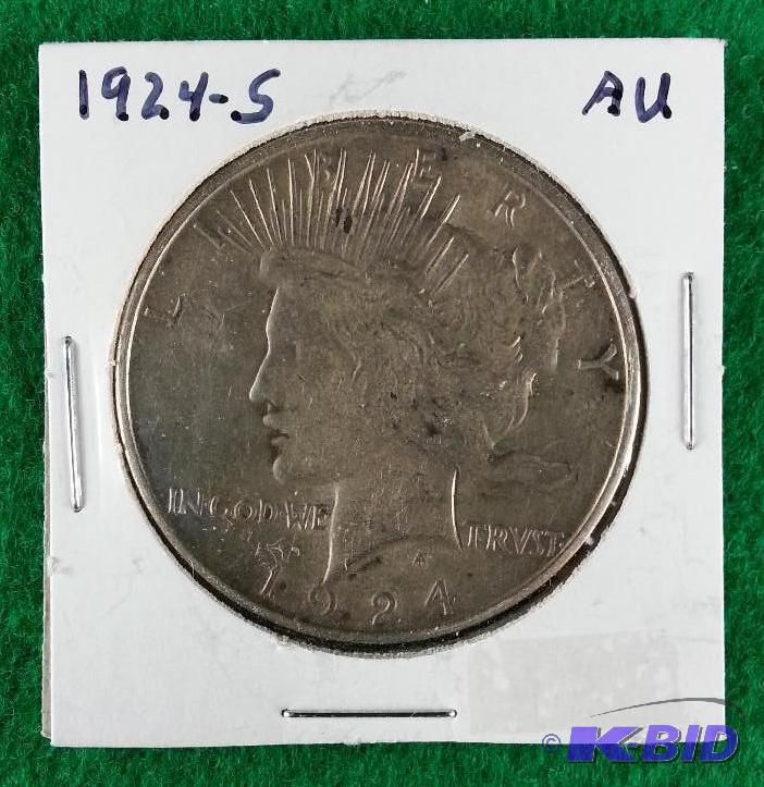 1924 S Peace Silver Dollar - Minted in San Fr...