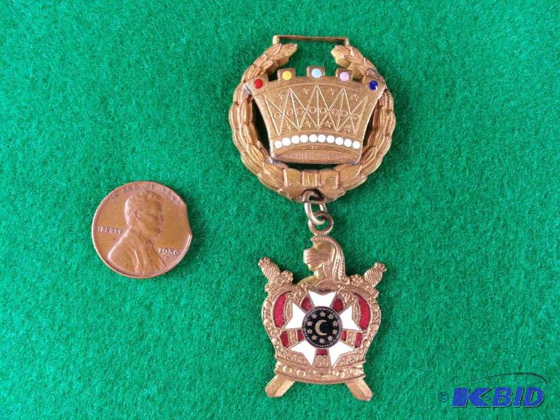 Vintage DeMolay Masonic Youth Merit Medal. To...